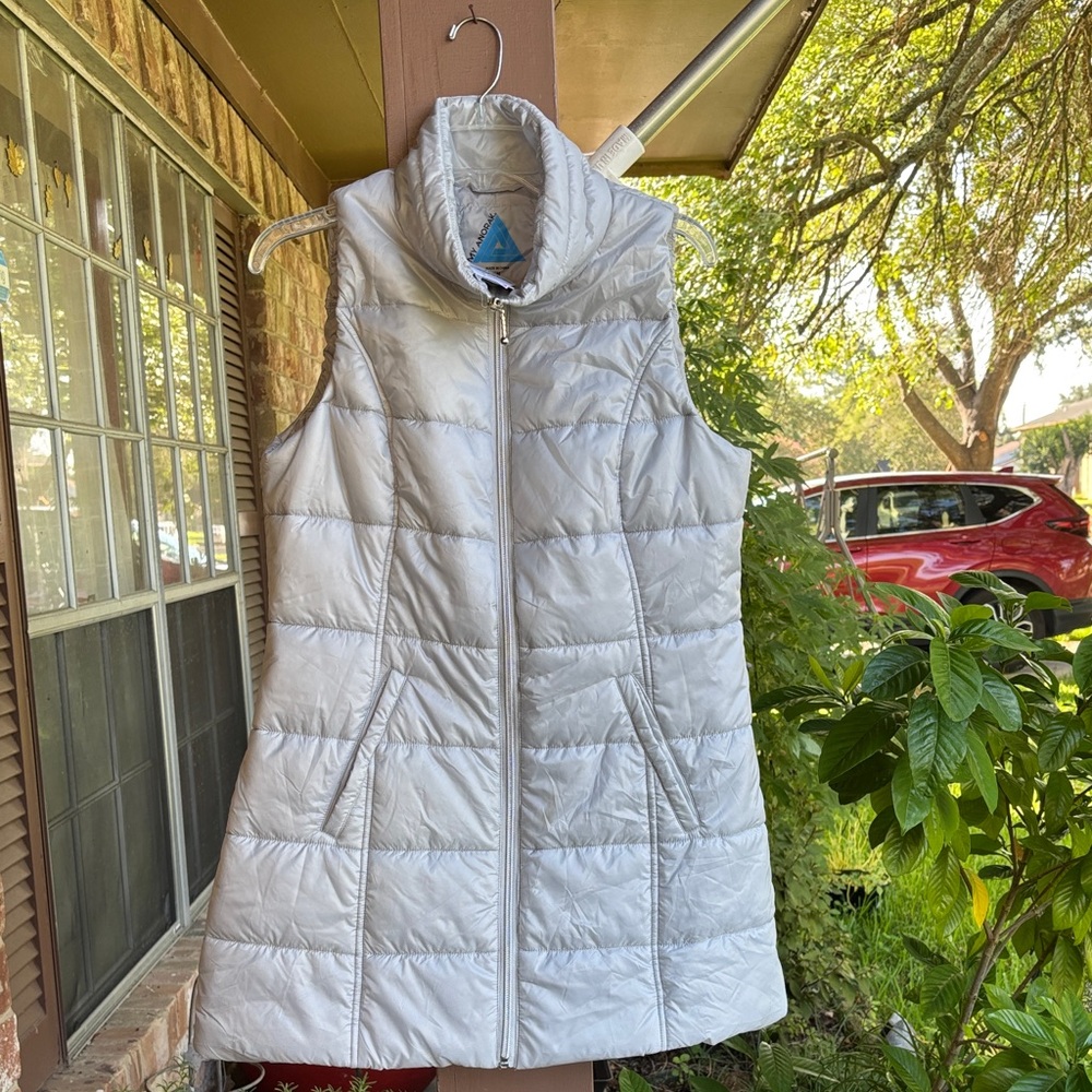 MY ANORAK Silver Quilted Vest